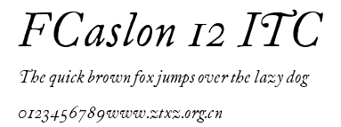 FCaslon 12 ITC.ttf