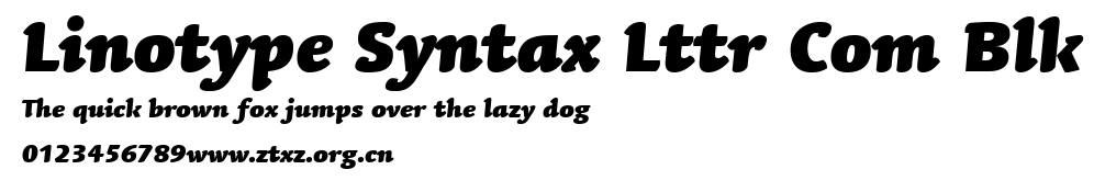 Linotype Syntax Lttr Com Blk.ttf