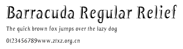 Barracuda Regular Relief.ttf