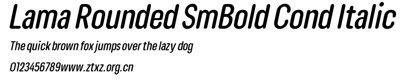 Lama Rounded SmBold Cond Italic.ttf