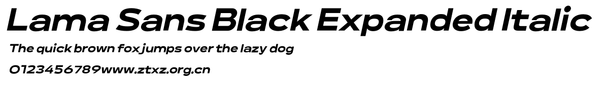 Lama Sans Black Expanded Italic.otf