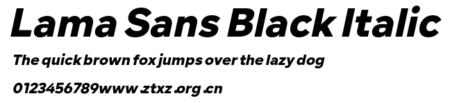 Lama Sans Black Italic.otf