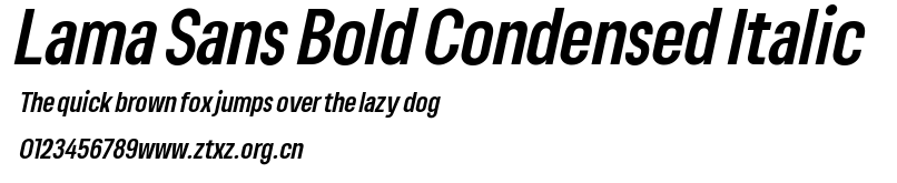 Lama Sans Bold Condensed Italic.ttf