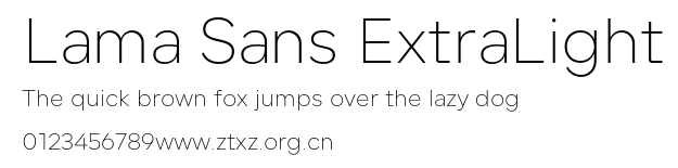 Lama Sans ExtraLight.otf