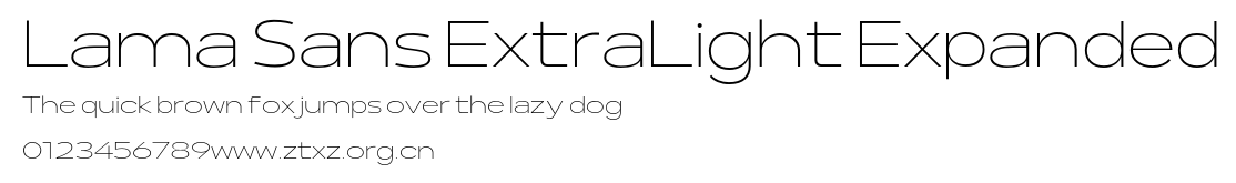 Lama Sans ExtraLight Expanded.otf
