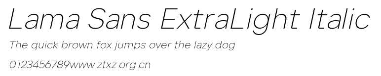 Lama Sans ExtraLight Italic.ttf