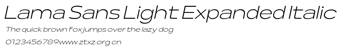 Lama Sans Light Expanded Italic.otf