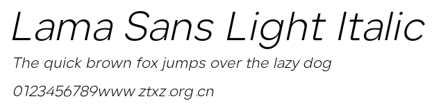 Lama Sans Light Italic.otf