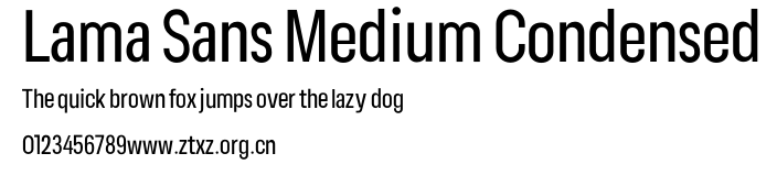 Lama Sans Medium Condensed.otf