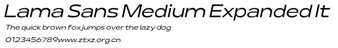 Lama Sans Medium Expanded It.otf