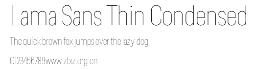 Lama Sans Thin Condensed.ttf