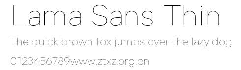 Lama Sans Thin.otf