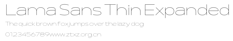 Lama Sans Thin Expanded.ttf