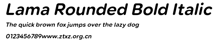 Lama Rounded Bold Italic.otf