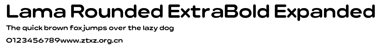 Lama Rounded ExtraBold Expanded.otf