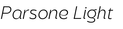 Parsone Light.otf