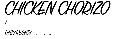 CHICKEN CHORIZO.ttf