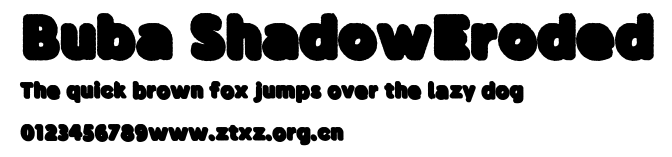 Buba ShadowEroded.otf