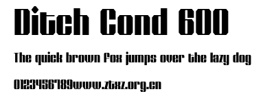 Ditch Cond 600.otf
