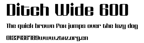 Ditch Wide 600.otf