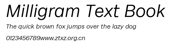 Milligram Text Book.ttf