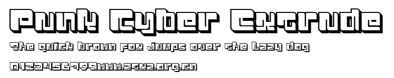 Punk Cyber Extrude.ttf