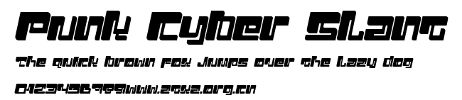 Punk Cyber Slant.ttf
