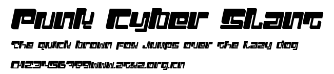 Punk Cyber Slant.otf