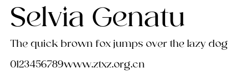 Selvia Genatu.otf