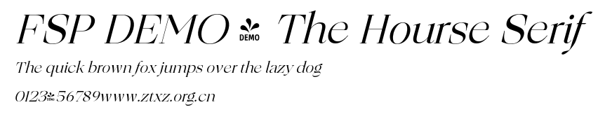 FSP DEMO - The Hourse Serif.otf