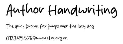 Author Handwriting.otf