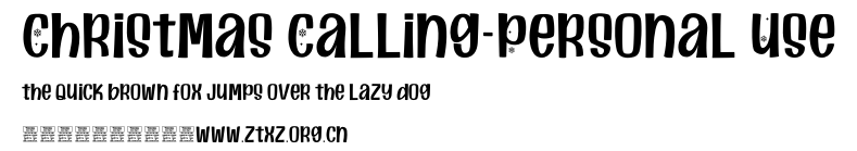 Christmas Calling-Personal Use.otf