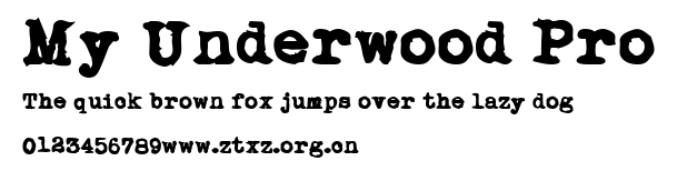 My Underwood Pro.ttf