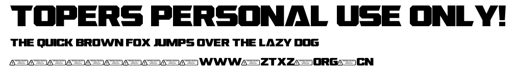 Topers PERSONAL USE ONLY!.ttf