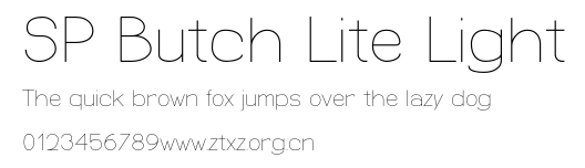 SP Butch Lite Light.otf