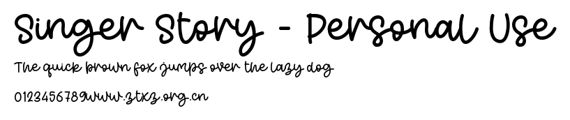 Singer Story - Personal Use.ttf