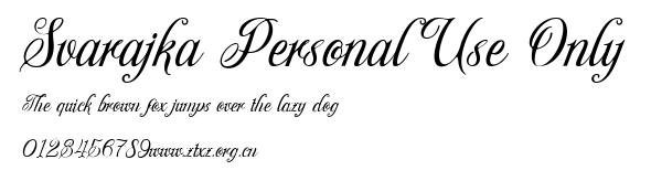 Svarajka Personal Use Only.ttf