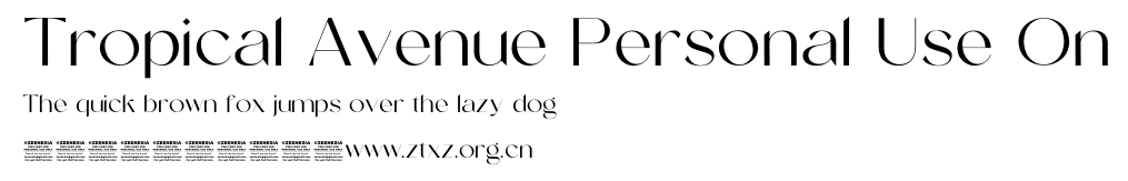 Tropical Avenue Personal Use On.ttf